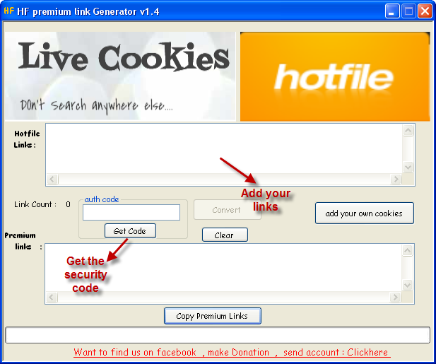Hotfile  Premium Link Generator V1.4 ( Funcionando )